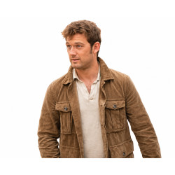 Alex Pettyfer Under The Stars 2026 Brown Corduroy Jacket