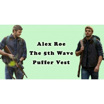 A Closer Look at Alex Roe Iconic Blue Puffer Vest from The 5th Wave