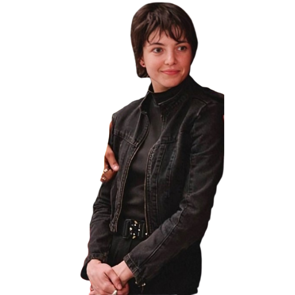 Amelia Bishop Ice Road Vengeance Cropped Denim Jacket