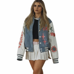 Amelie Zilber Slanted Bomber Jacket