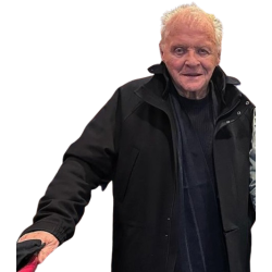 Anthony Hopkins Locked 2025 Black Jacket