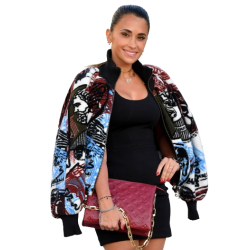 Antonela Roccuzzo Printed Fleece Jacket