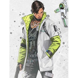 Apex Legends Green And White Crypto Jacket