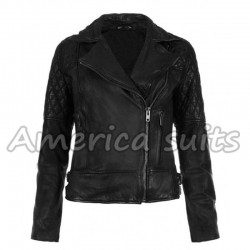Ashley Greene Black Leather Jacket 