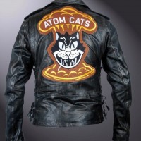 Atom Cats Jacket | Fallout 4 Jacket | Black Leather Ajcket