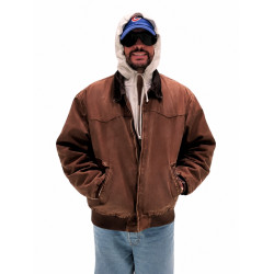 Bad Bunny 2026 Brown Cotton Jacket