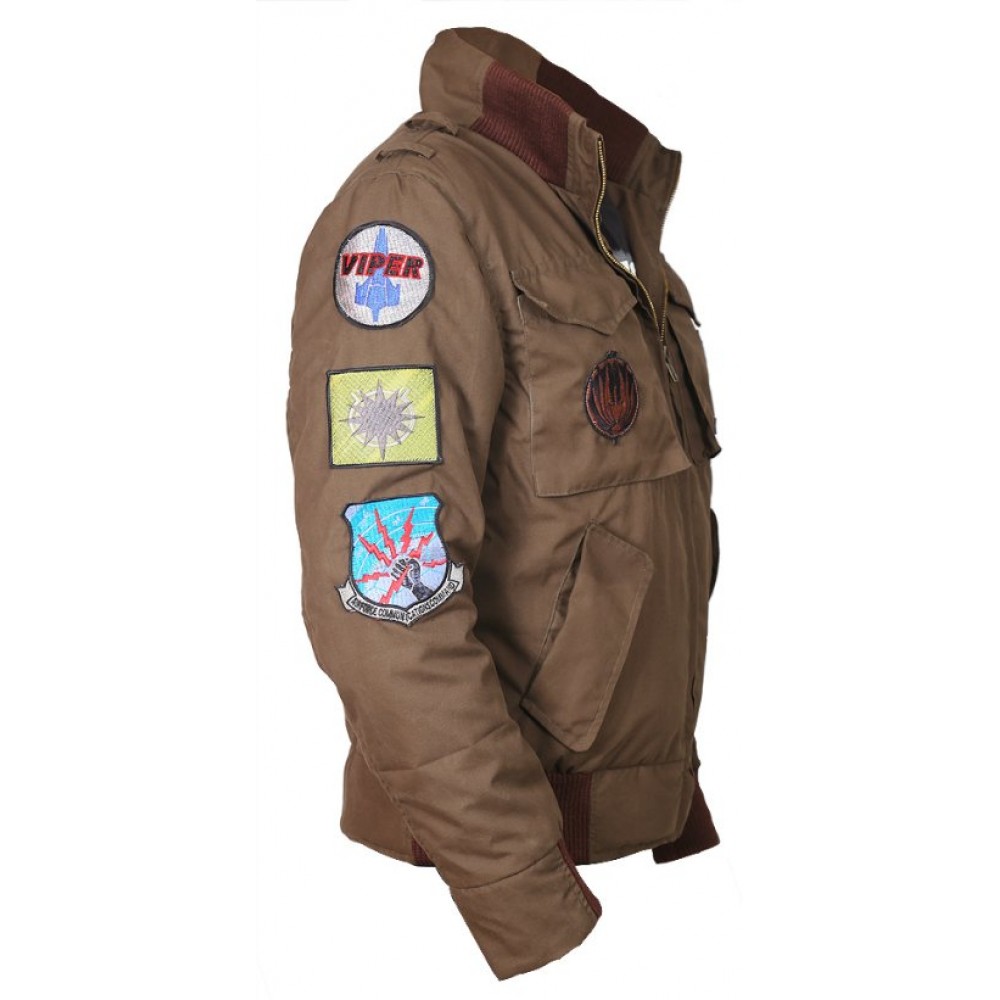 HERITAGE AMERICA Men's Multi-patch Varsity Bomber Jacket