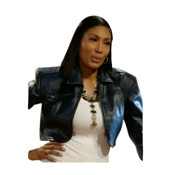 Beyond The Gates Trisha Mann Cropped Leather Jacket