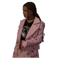 Billie Wizards Beyond Waverly Place 2024 Pink Heart Coat