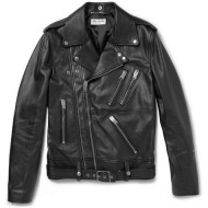 Black MotorBike Black Leather Jacket
