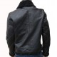Black Bomber Shearling Leather Jacket