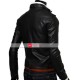 Stylish Black Genuine leather Moto Jacket For Men