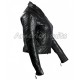 Quilted Black Leather Jacket