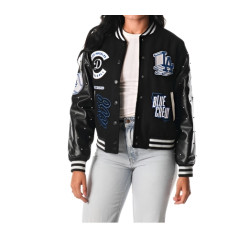 Dallas Cowboy Blue Crew Black Varsity Jacket