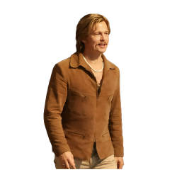 Brad Pitt The Adventures of Cliff Booth Suede Jacket