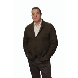 Brendan Fraser Pressure 2026 Brown Wool Coat Brendan Fraser Pressure 2026 Brown Wool Coat