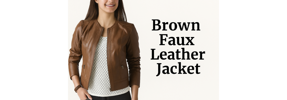 Brown Faux Leather Jacket Top Stylish Picks for Women Brown Faux Leather Jacket Top Stylish Picks for Women