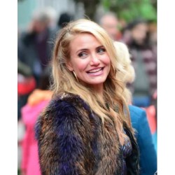Cameron Diaz Faux Fur Jacket