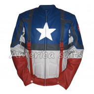 Captain America First Avenger Blue Leather jacket