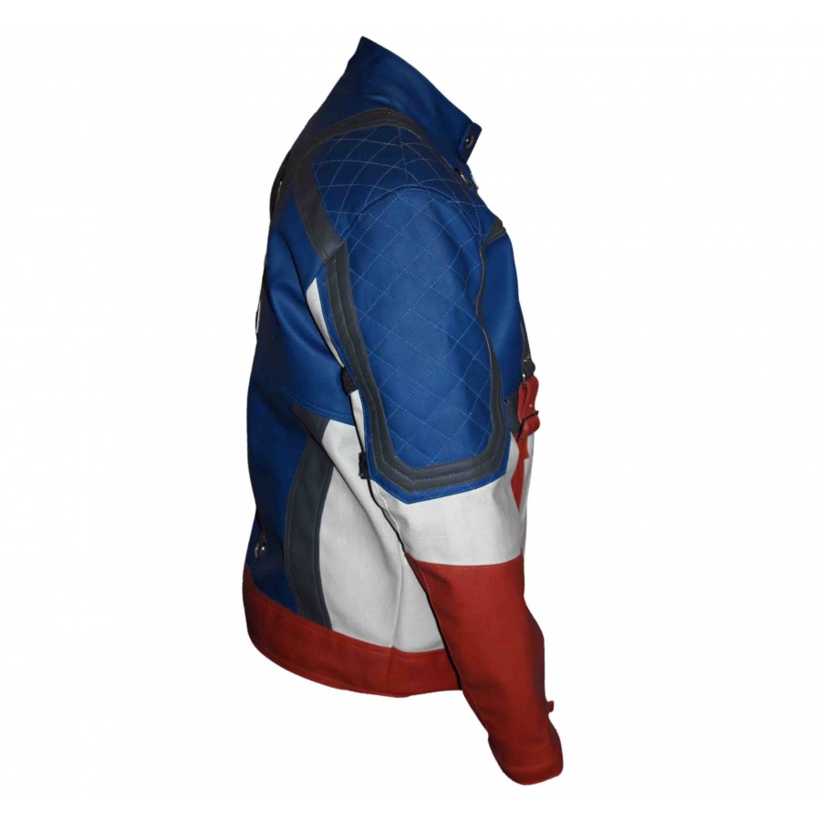 Captain America First Avenger Blue Leather jacket