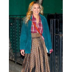 Carrie Bradshaw And Just Like That S02 Blue Jacket