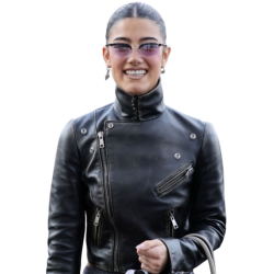 Charli D Amelio Biker Leather Jacket