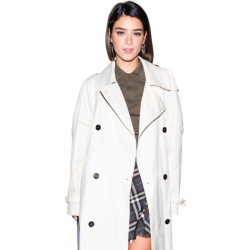 Charli D Amelio White Trench Coat