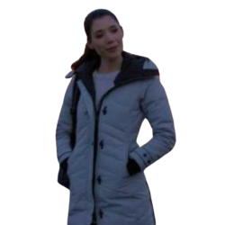 Chicago Fire S10 Miranda Rae Mayo White Puffer Coat