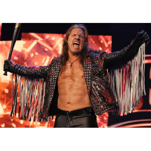 Chris Jericho Black Leather Jacket | AmericaSuits