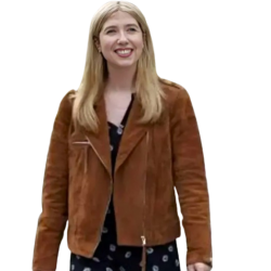 Christmas at Castle Hart Ali Hardiman Suede Leather Jacket