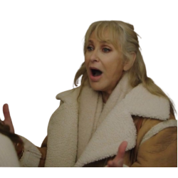 Christmas at Plumhill Manor Carol Royle Shearling Jacket