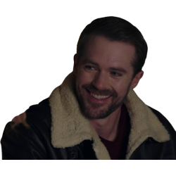 Christmas At Plumhill Manor Kyle Pryor Black Shearling Jacket