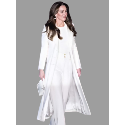 Christmas Carol Kate Middleton White Coat