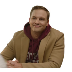 Christmas of Giving Marshall Williams Camel Trench Coat