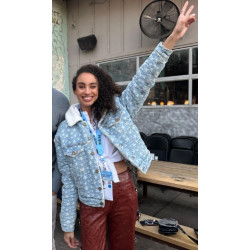 Clown in a Cornfield Marissa Hill Blue Jacket