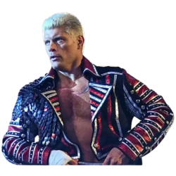 Cody Rhodes Black Military Leather Coat