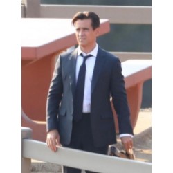 Colin Farrell Sugar 2024 Leather Blazer