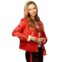 Confessions Of A Christmas Letter Lily Red Leather Jacket
