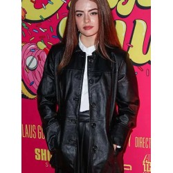 Courtney D’Angelo Drugstore June Black Leather Coat