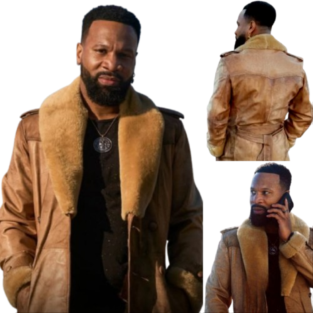 Cross Bobby Trey Brown Shearling Trench Coat | Cross Outfits