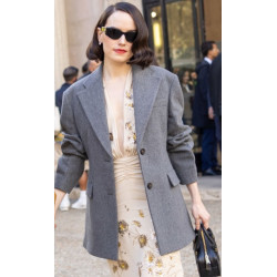 Daisy Ridley Gray Coat