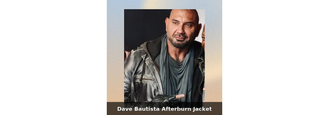 Dave Bautista Afterburn Jacket – Black Distressed Movie Leather