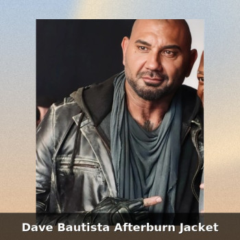 Dave Bautista Afterburn Jacket – Black Distressed Movie Leather