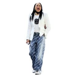 Dawn Staley Louisville v South Carolina White Blazer