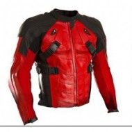 Deadpool Motorcycle Leather Jacket For Men