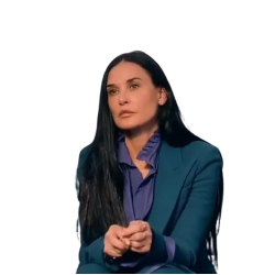 Demi Moore The Substance Blue Blazer