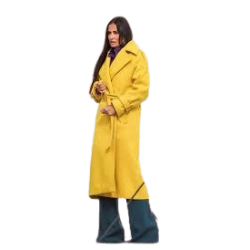 Demi Moore The Substance Yellow Coat