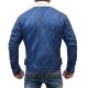 Designer Asymmetrical Shearling Jacket For Men