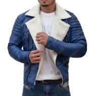 Asymmetrical Shearling Jacket