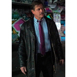 Detective Oppal Pig Killer  Leather Coat